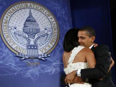 The Obamas dance together