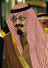 Saudi king.