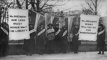 Women suffrage protest.