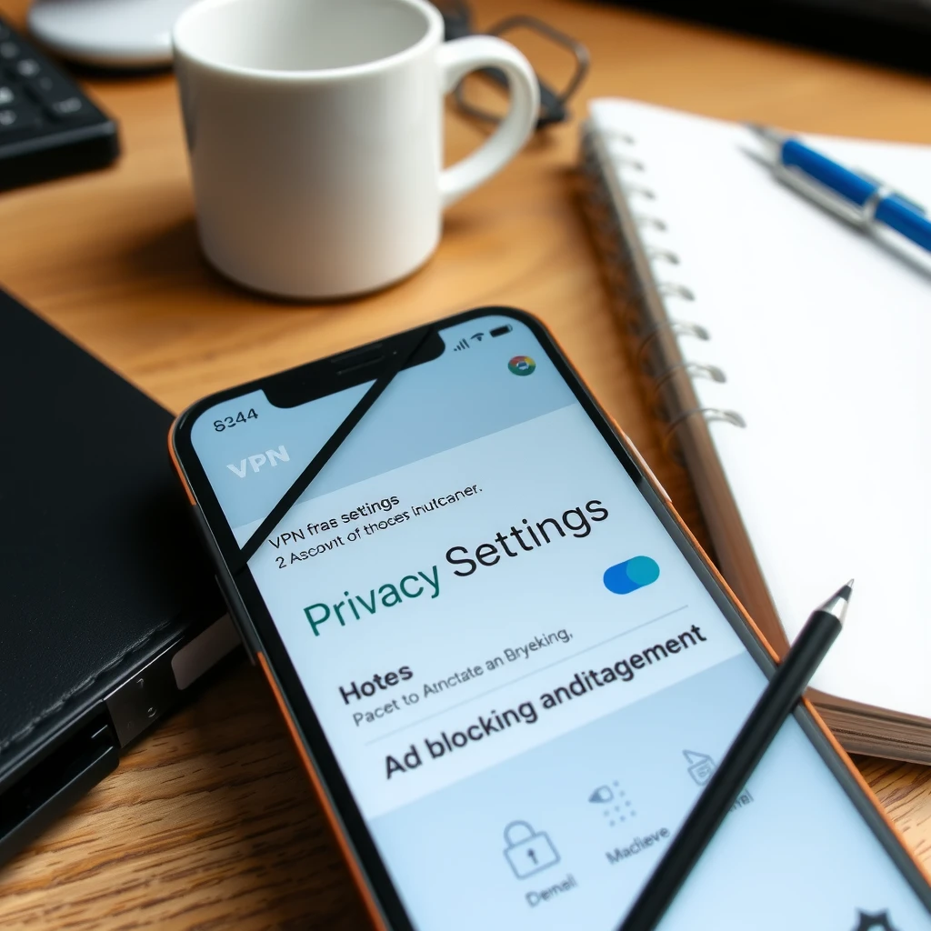 Adjusting online privacy settings on smartphone