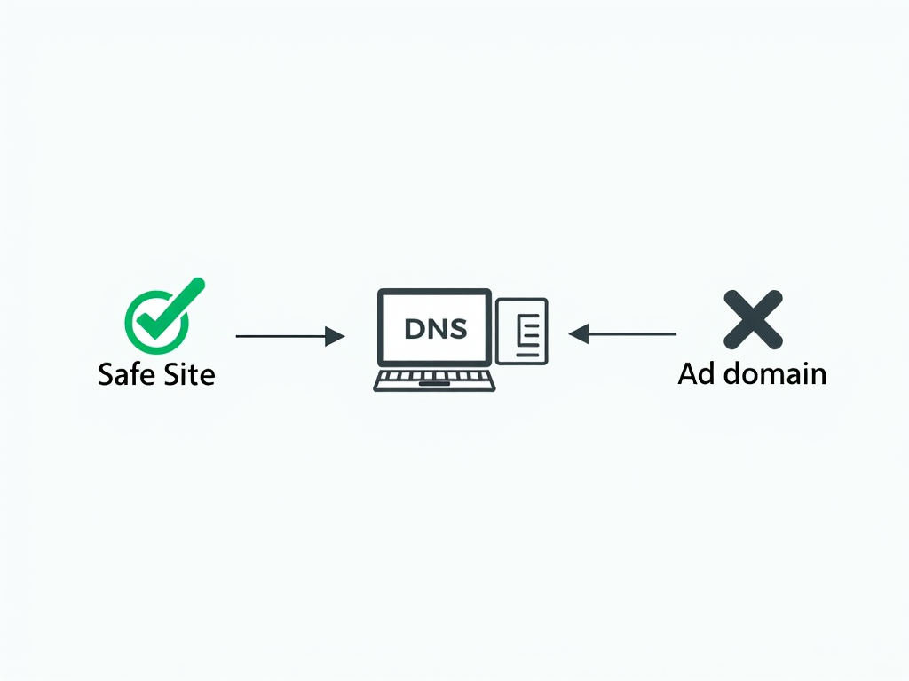 DNS-level protection blocking ads