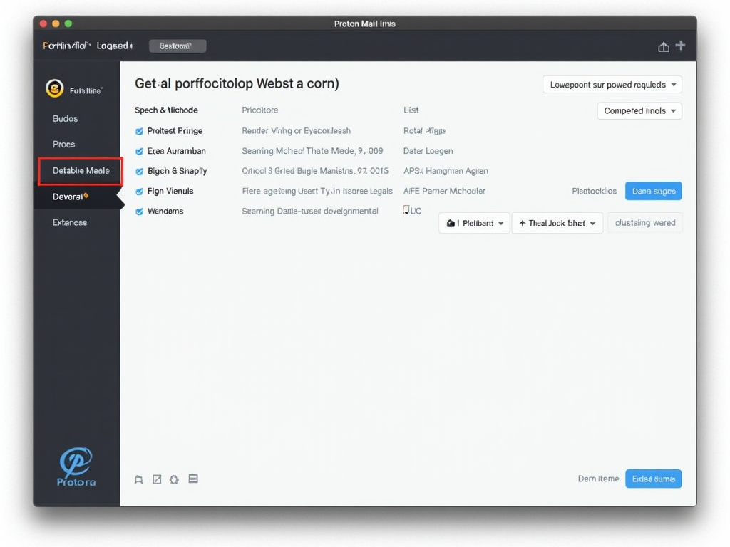 Proton Mail bridge for desktop email clients.