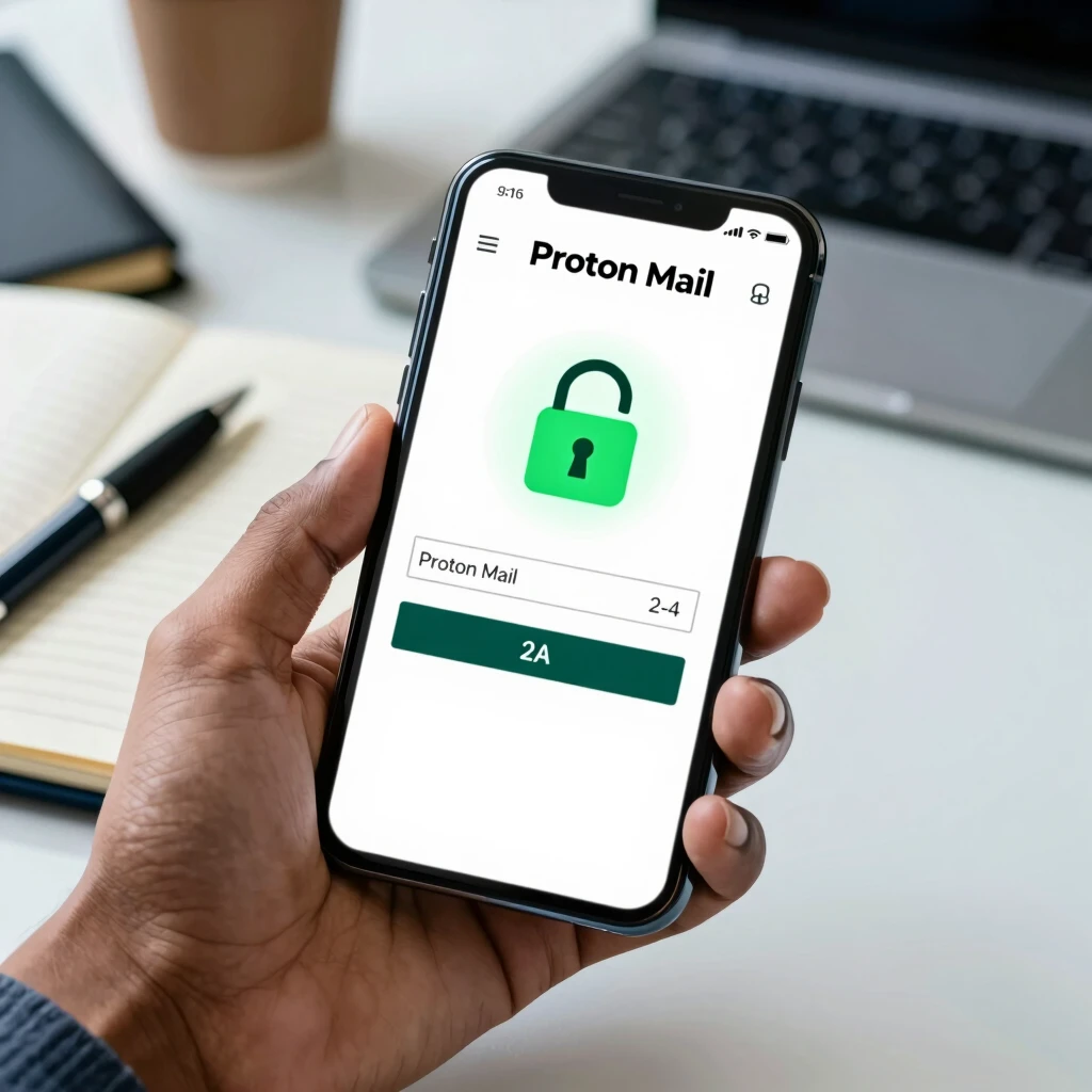 Enabling two-factor authentication on Proton Mail app