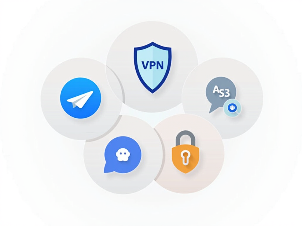 Icons of key online privacy tools.