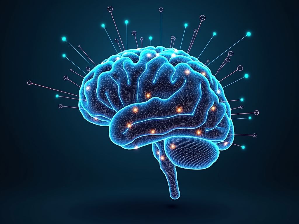 An abstract representation of artificial intelligence