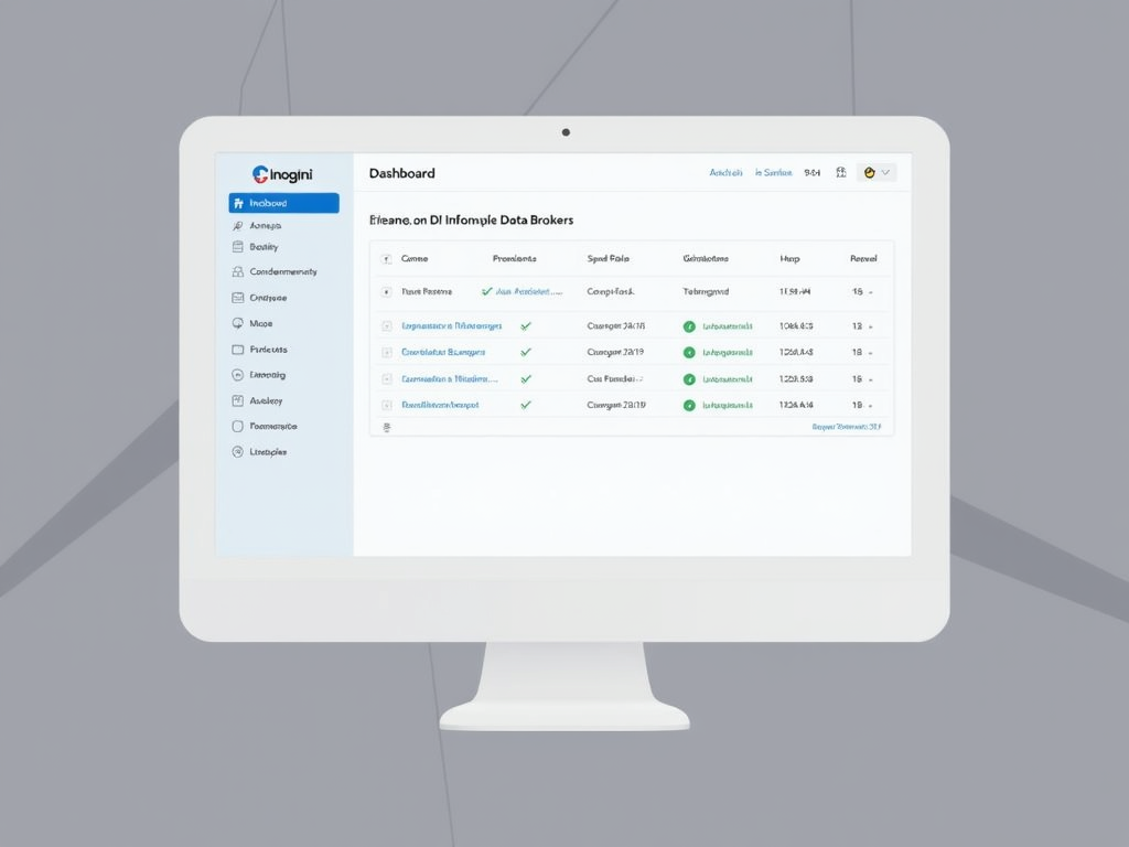 Incogni dashboard showing data removal progress.
