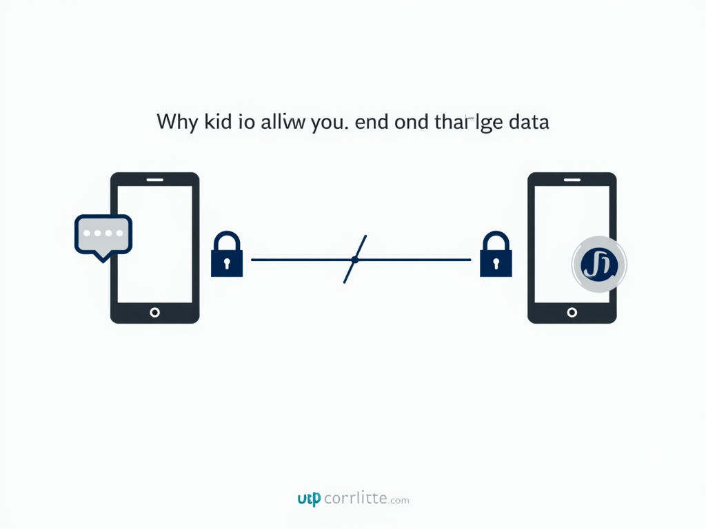 End-to-end encryption graphic.