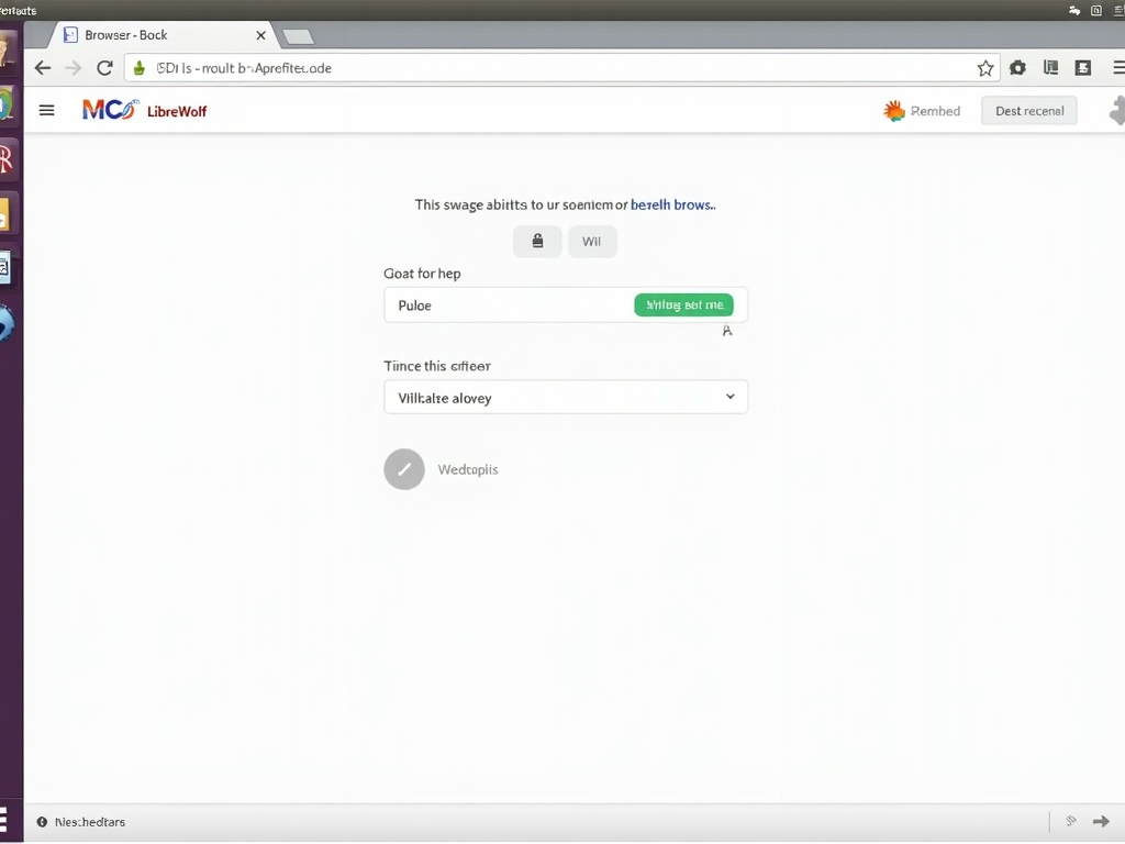 LibreWolf browser interface showing privacy settings.