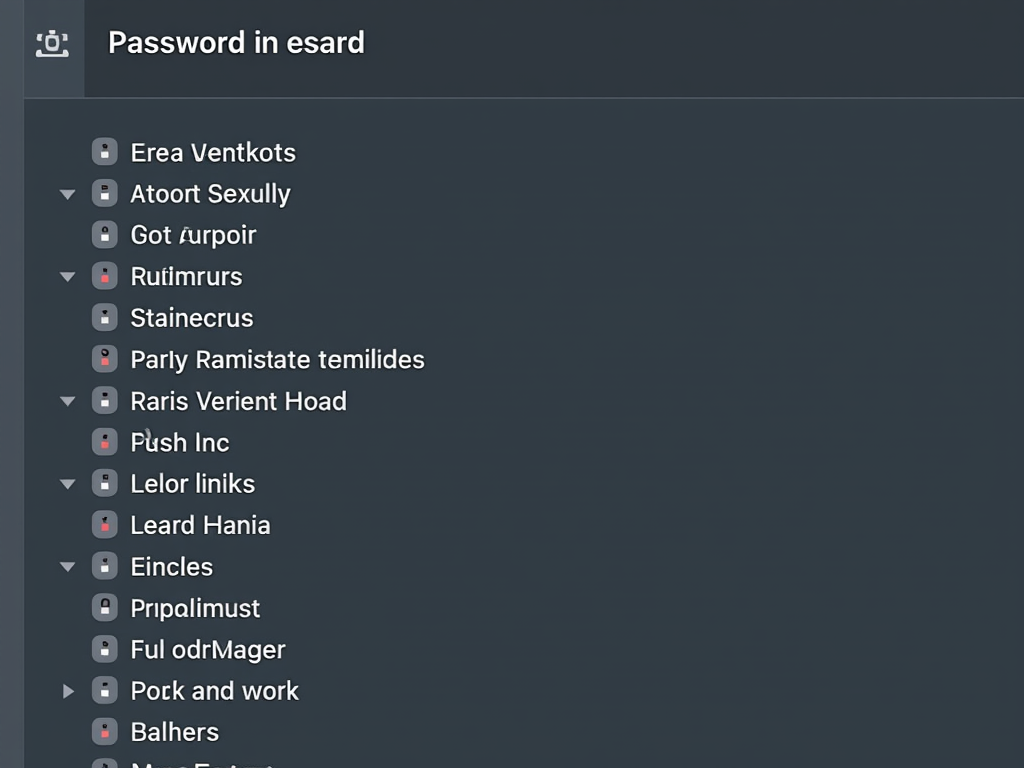 Password manager interface