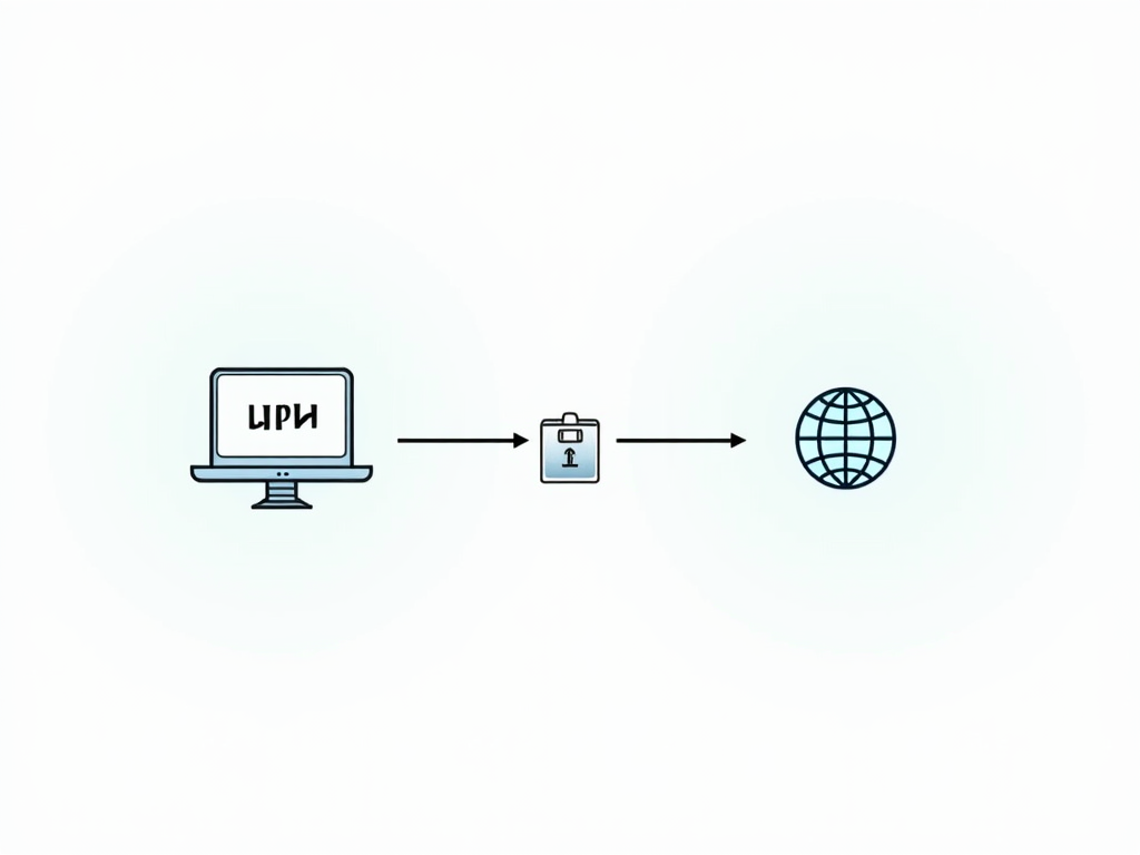 Illustration of a VPN connection