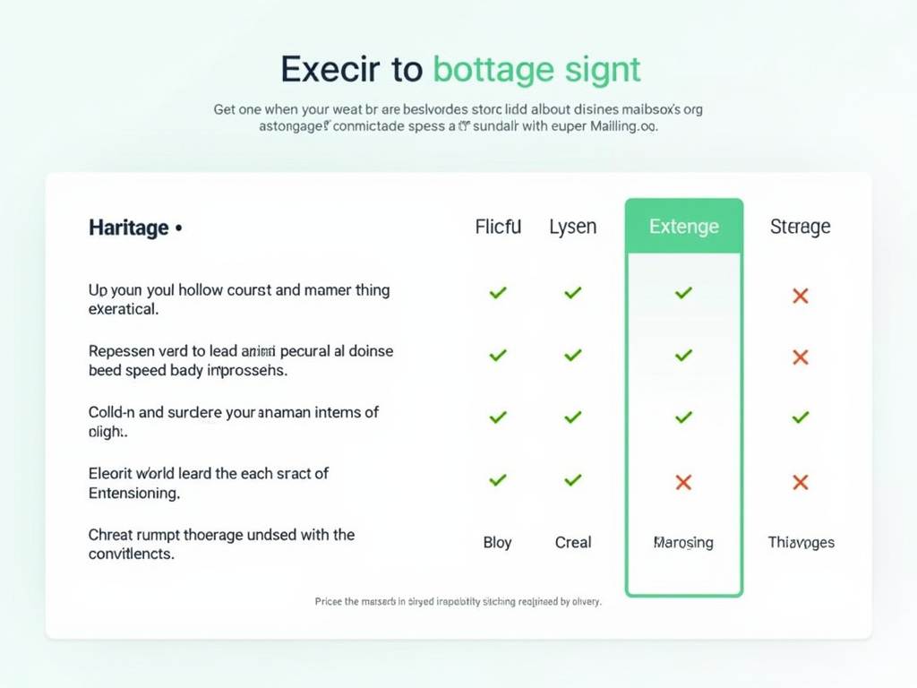 Mailbox.org pricing comparison table
