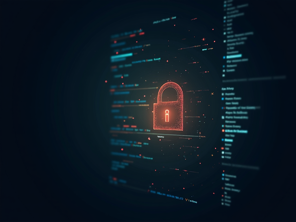 Padlock over Linux terminal symbolizing encryption