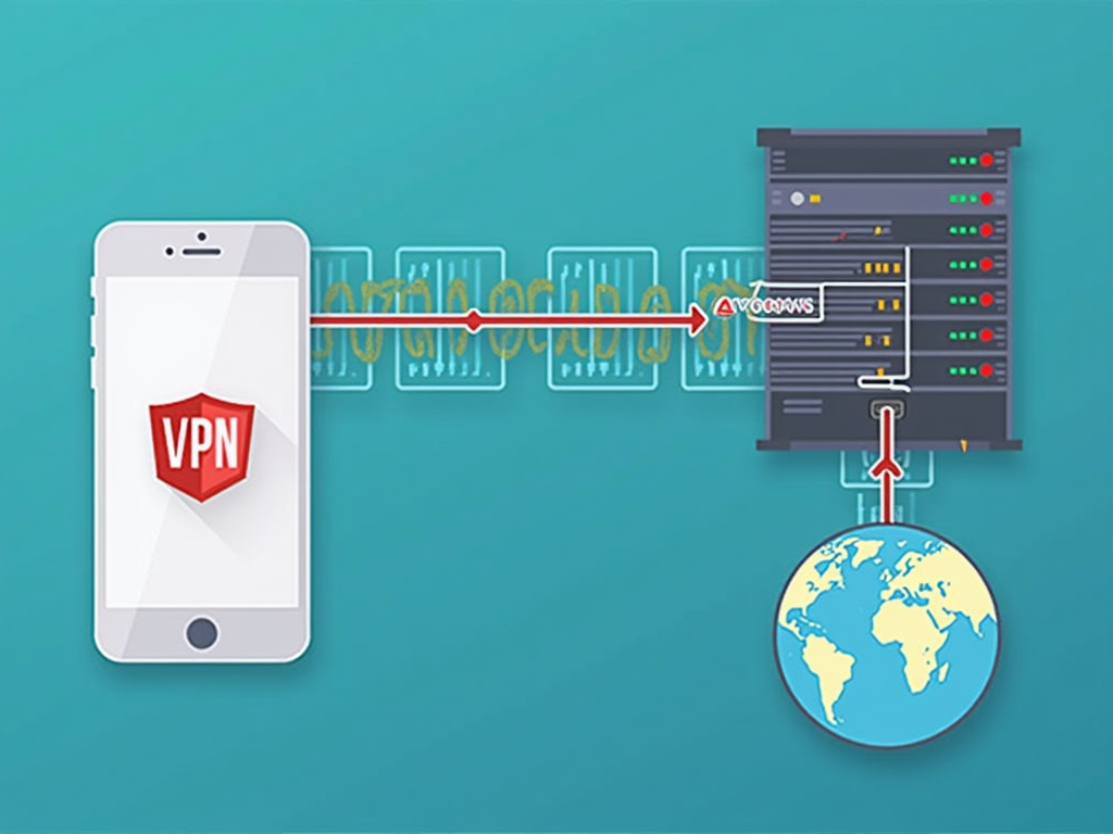 VPN encryption illustration