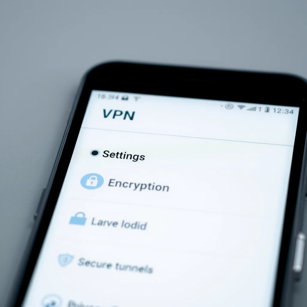 Android phone screen showing VPN connection being enabled in settings