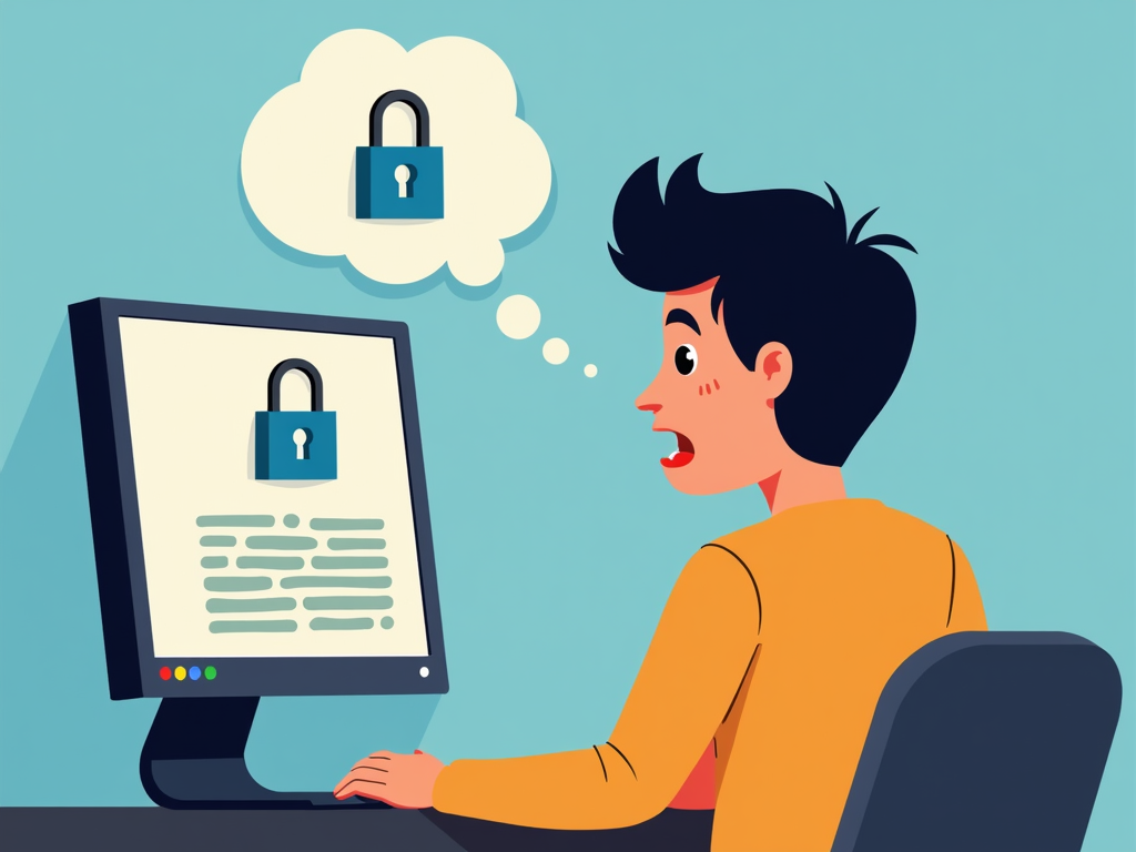 Illustration of forgotten passphrase scenario