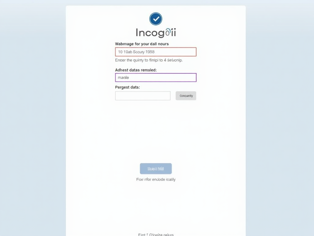 Incogni setup process screenshot.
