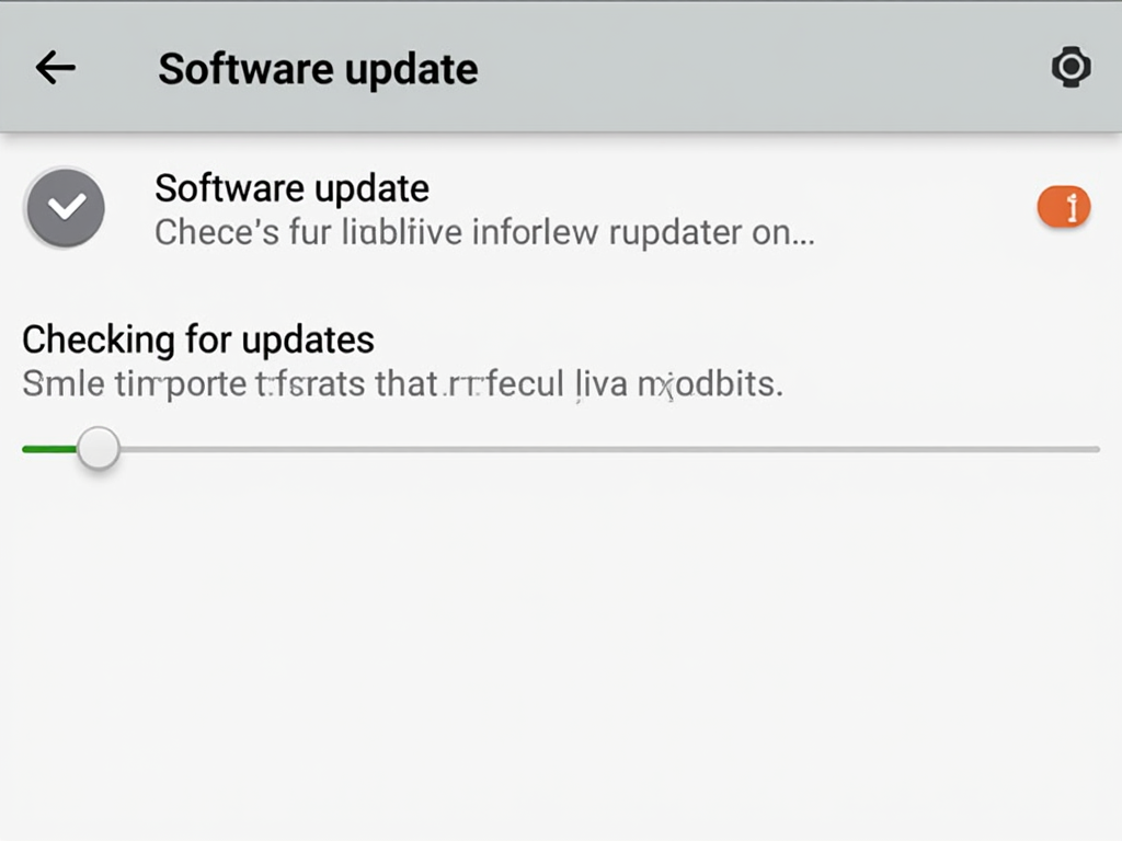 Android Settings app showing Software update screen
