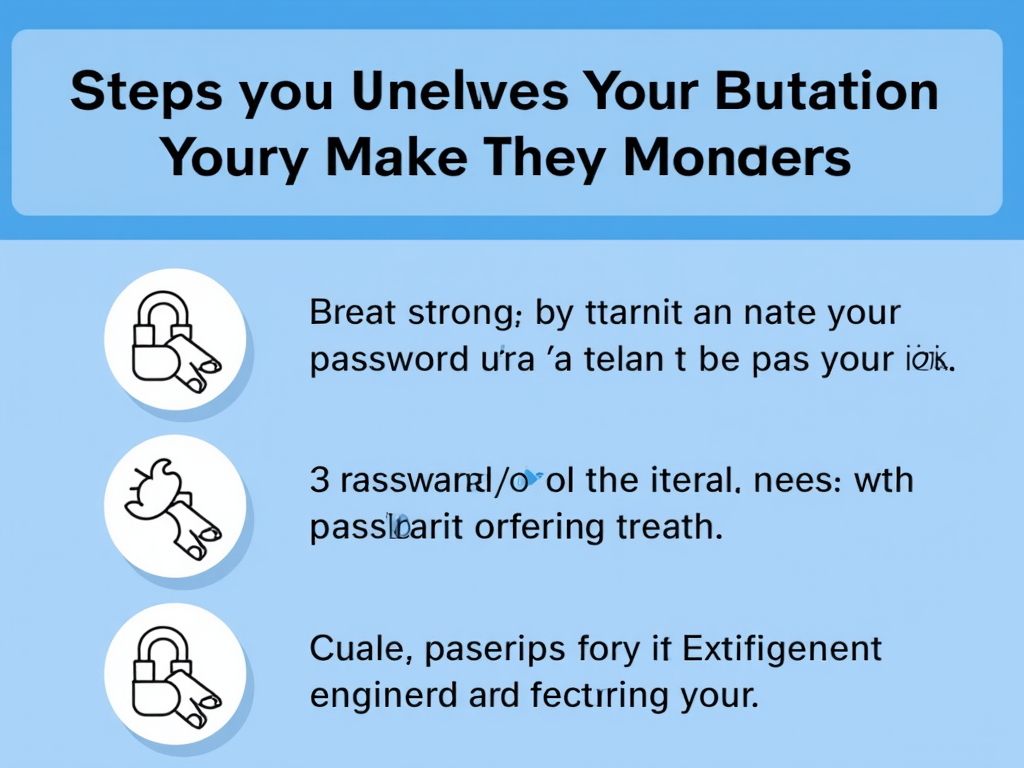 Infographic on creating strong passwords.