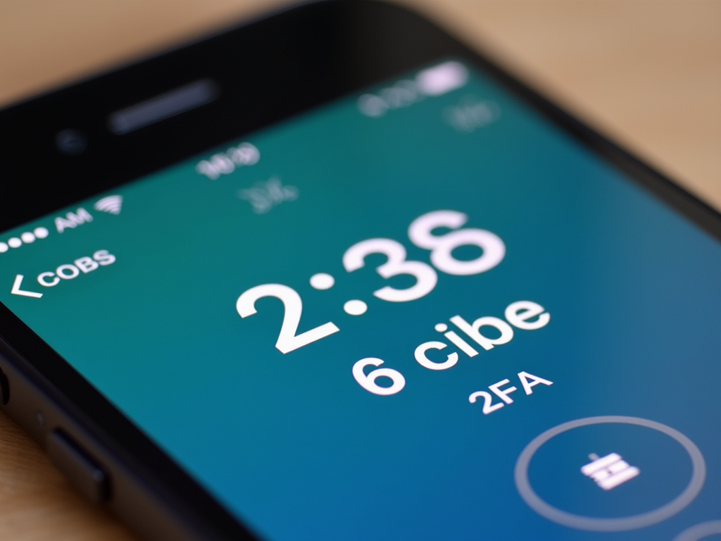 Authenticator app generating a 2FA code