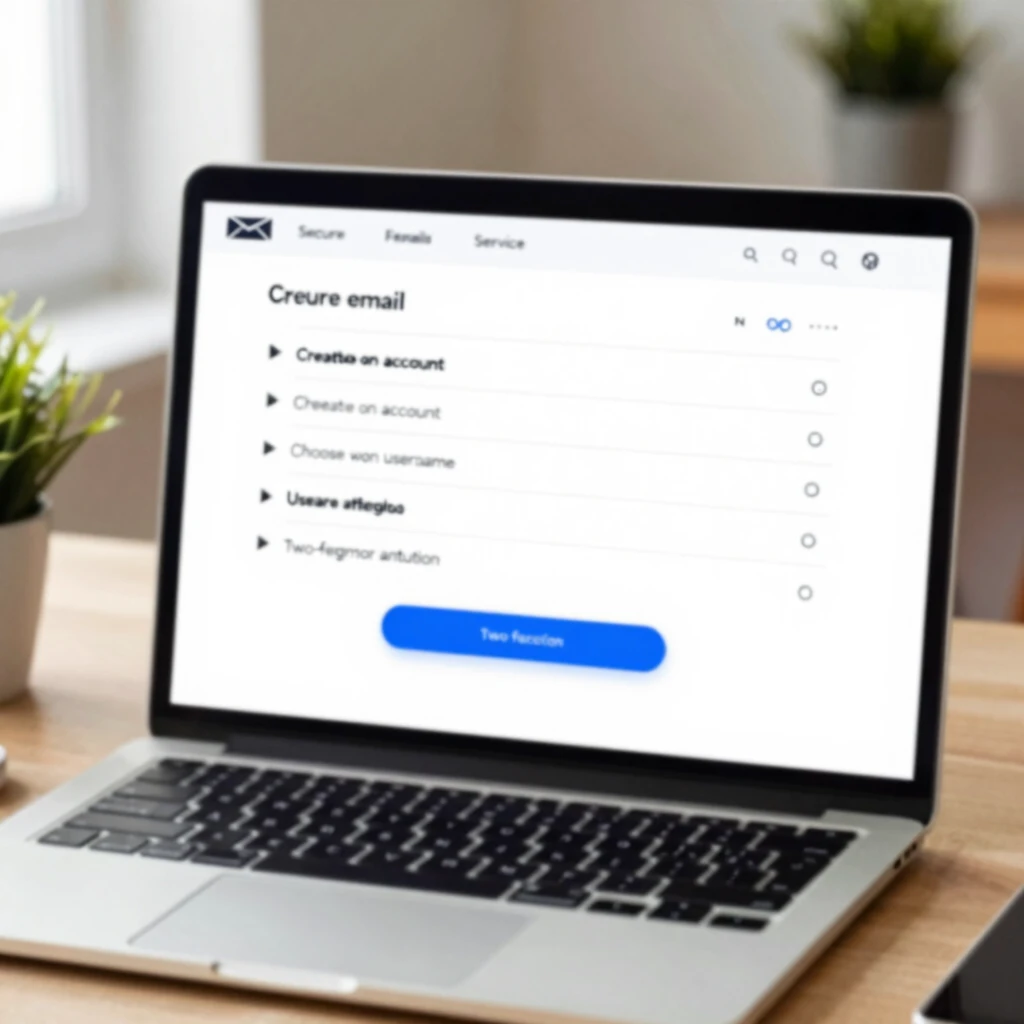 Proton Mail setup interface