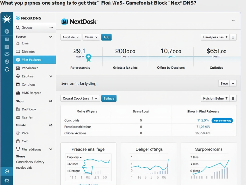 NextDNS dashboard for online privacy