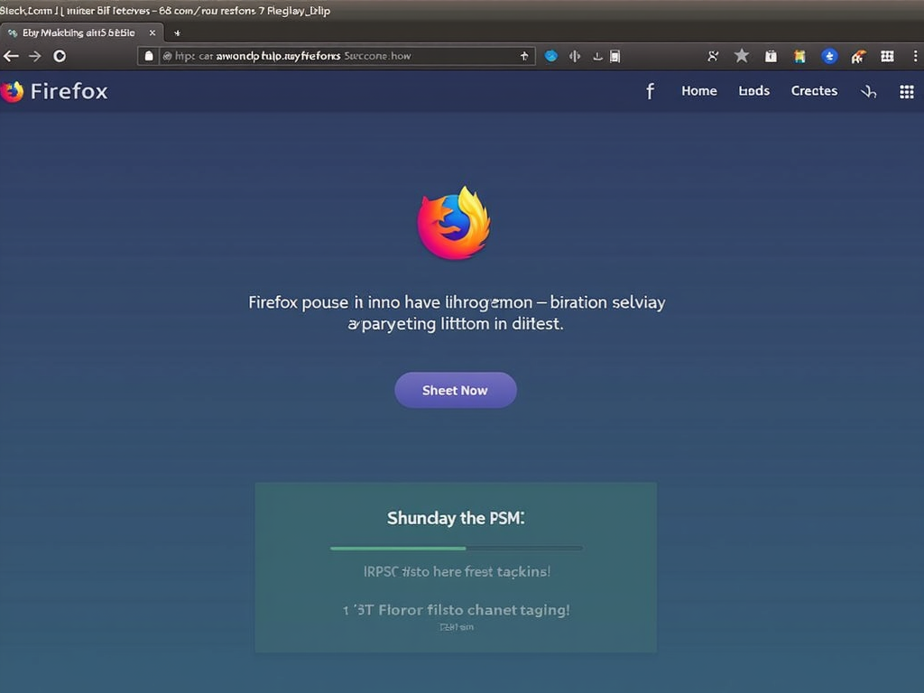 Firefox Focus interface with tracker blocking enabled.
