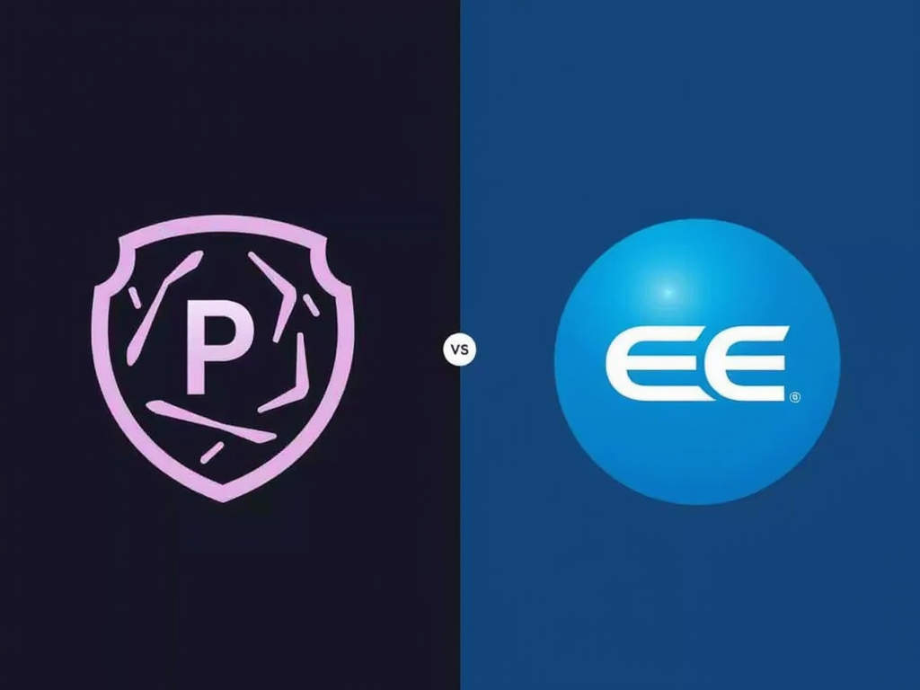 Logos of Proton VPN and Express VPN side by side