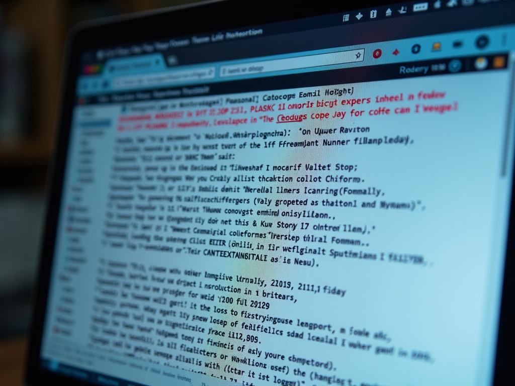 Screenshot of a hacked email inbox showing spam emails.