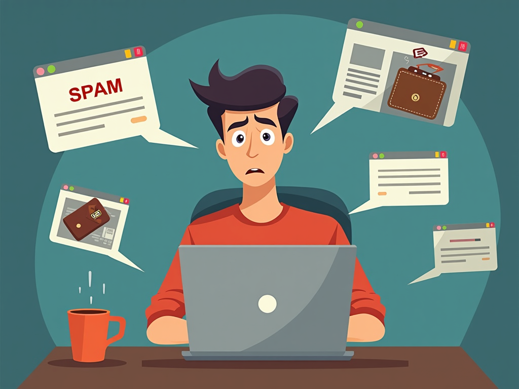 Person concerned about privacy threats from data brokers