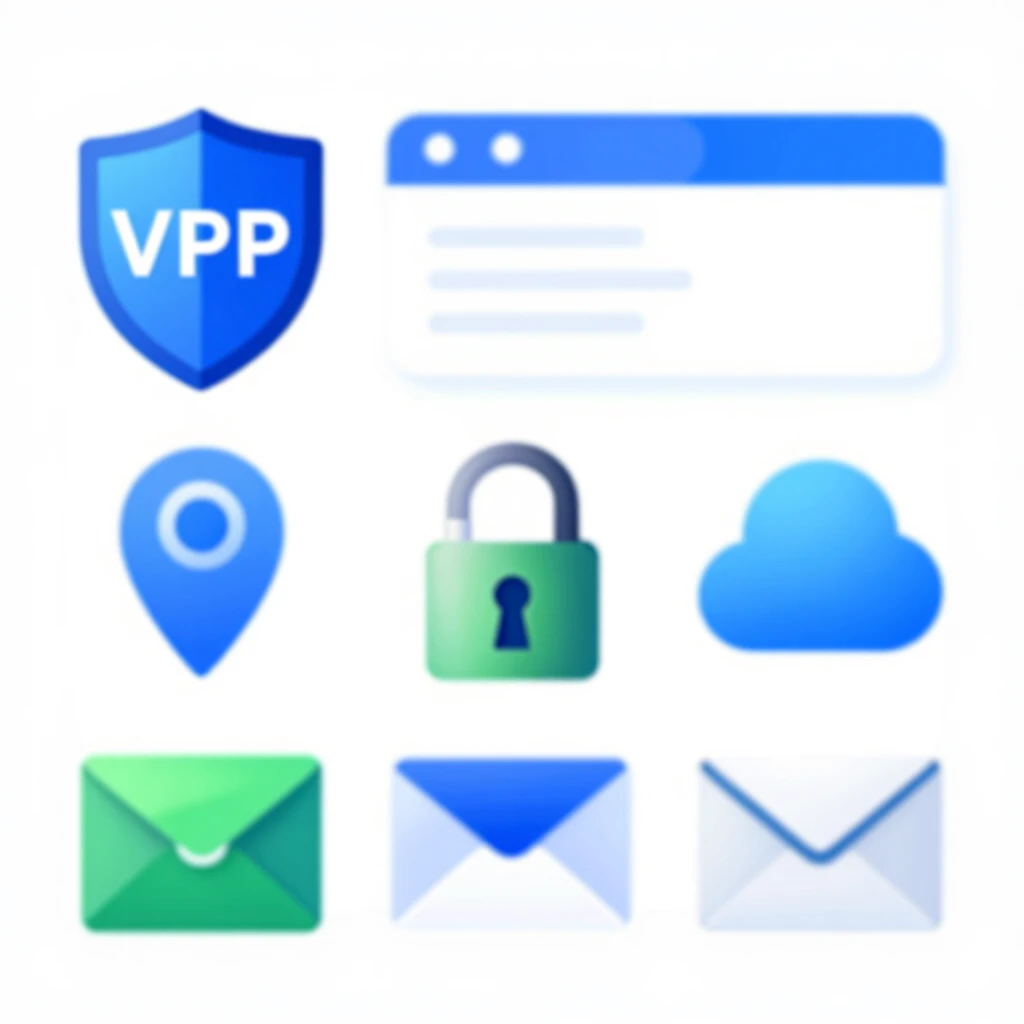 Icons of top online privacy tools