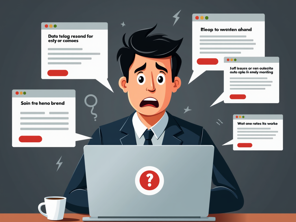 Person reacting to a data breach notification