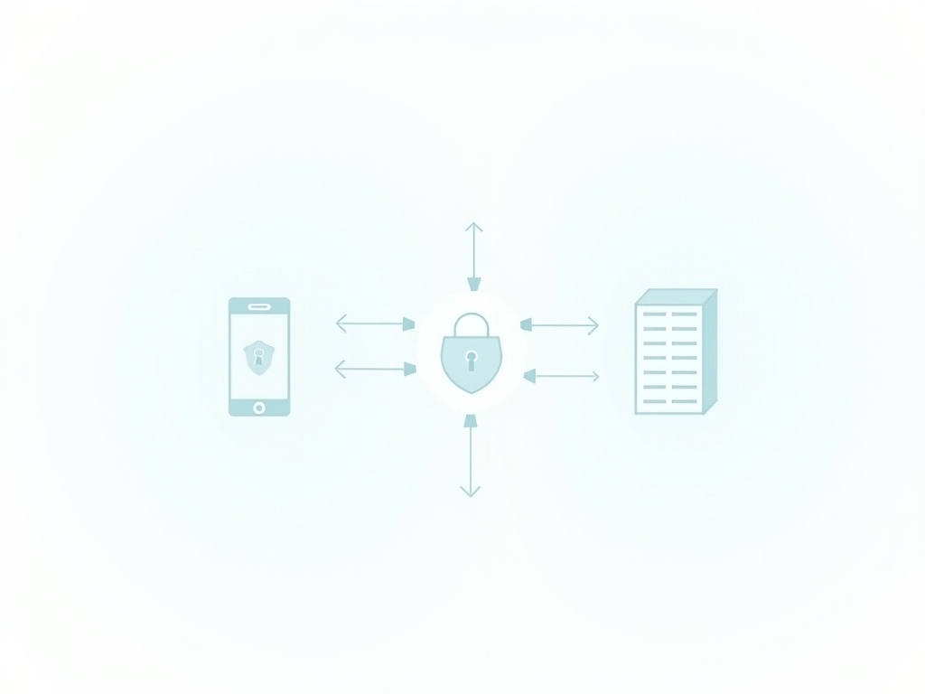 Infographic explaining VPN data flow