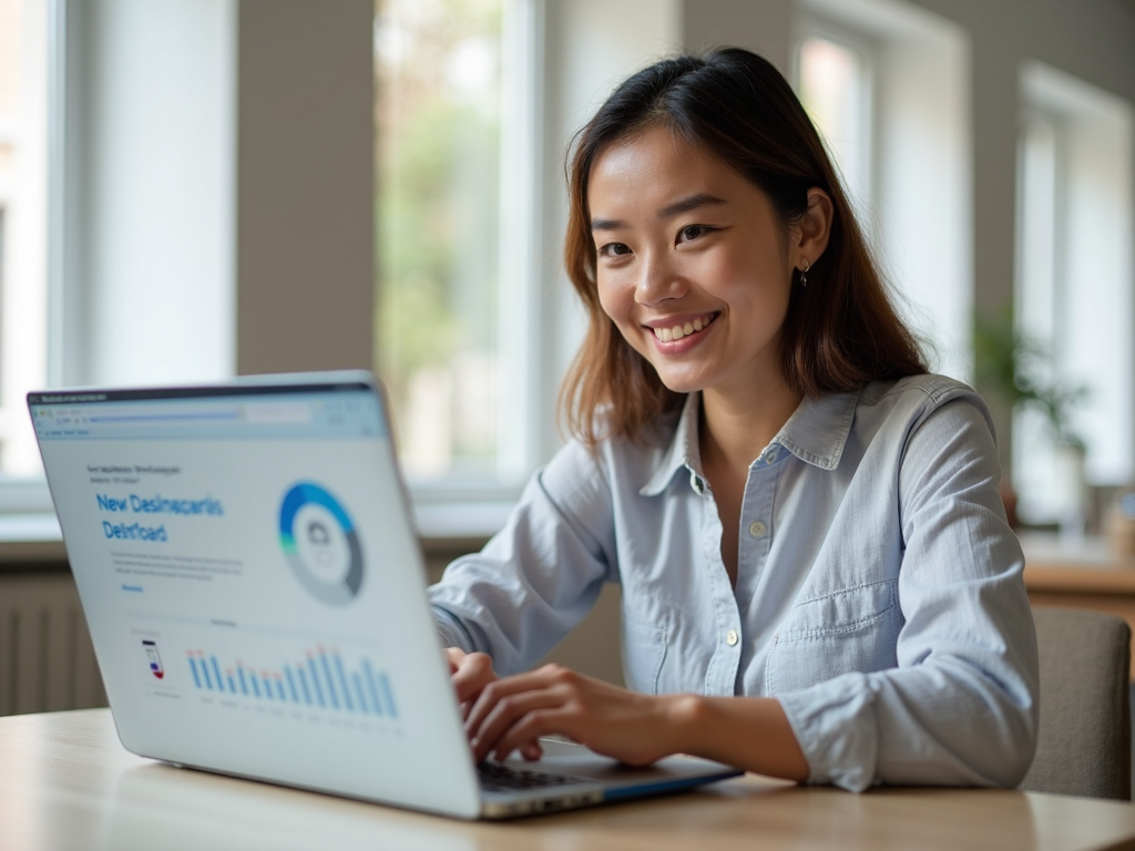 Person confident with online privacy