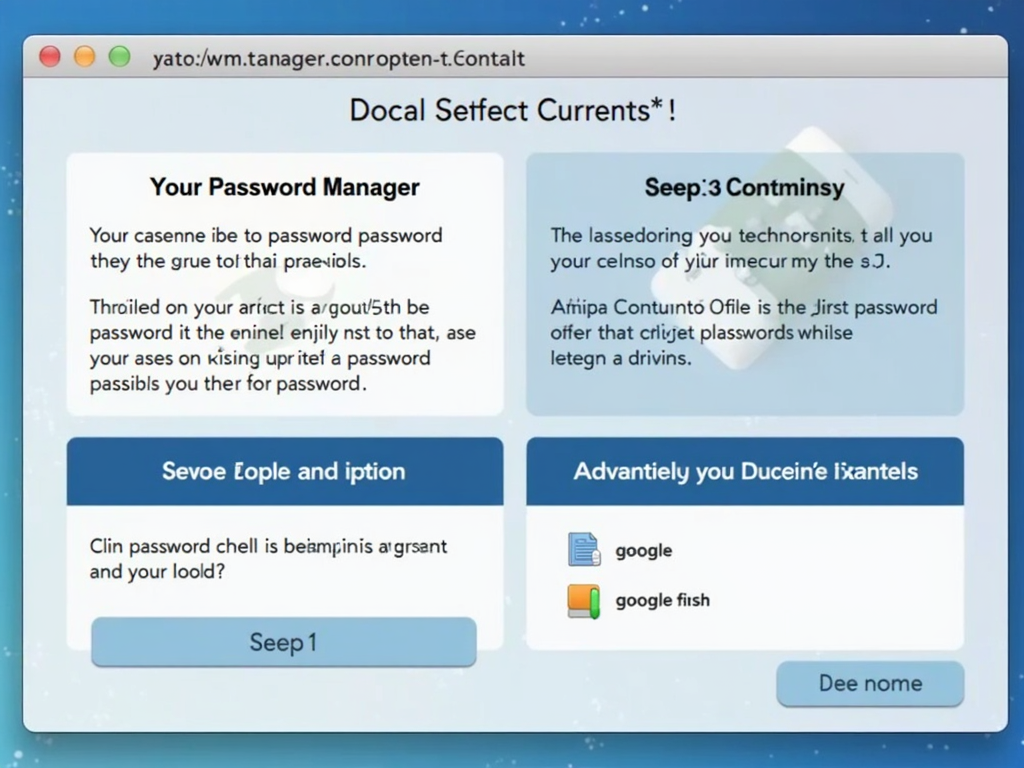 Guide to setting up a password manager.