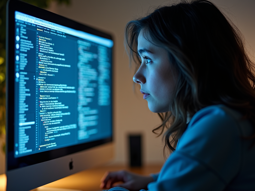 Person concerned about digital footprint