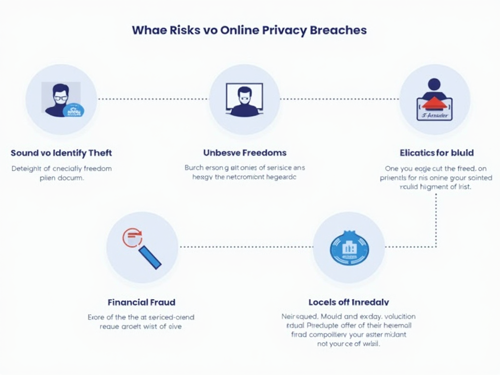 Infographic on online privacy risks.