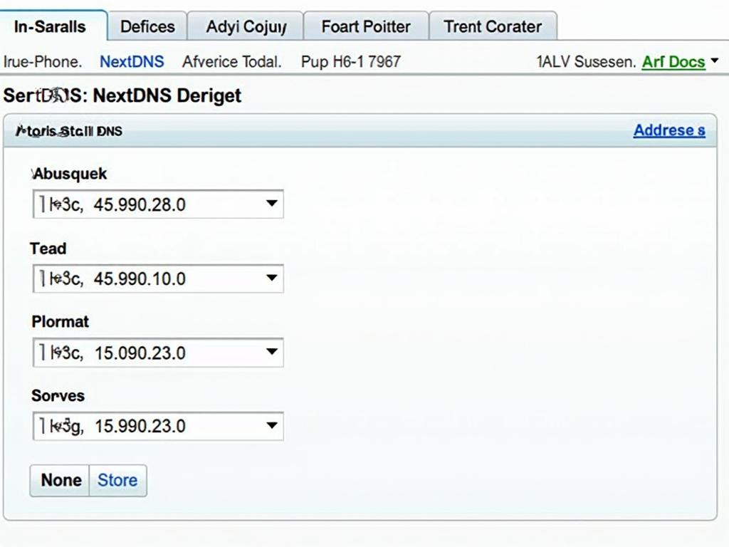 Router DNS settings with NextDNS configured