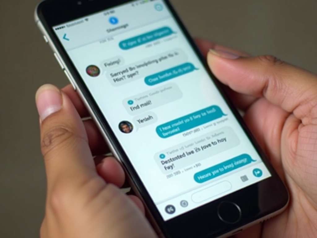 A smartphone displaying the Signal app with encrypted messages.