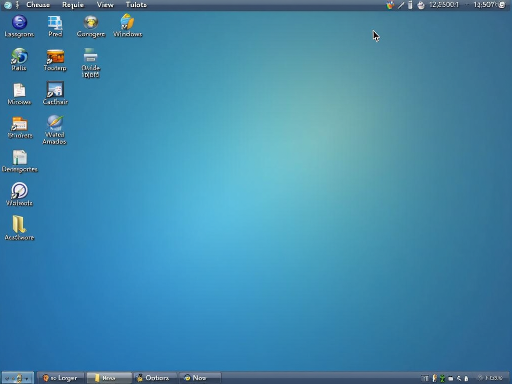 A clean and organized computer desktop