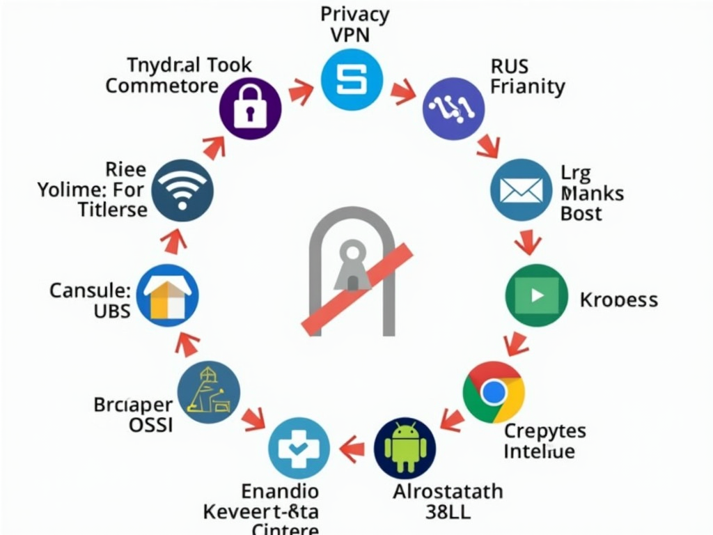 Infographic of essential privacy tools for Android