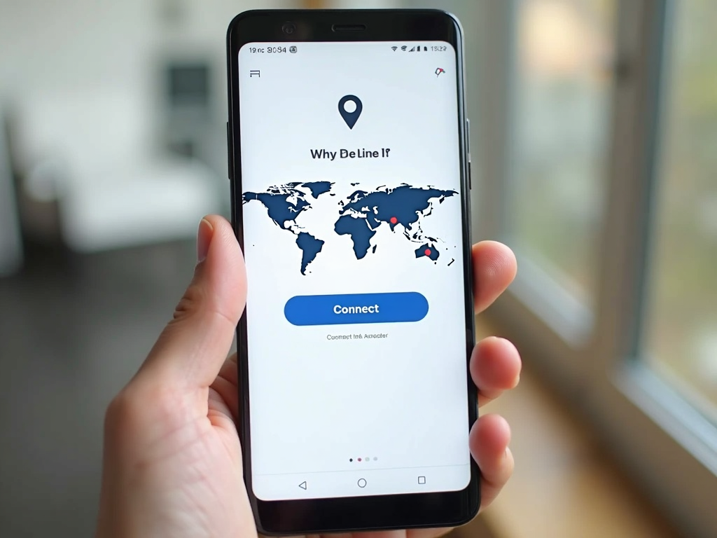 NordVPN mobile app showing server map and connect button