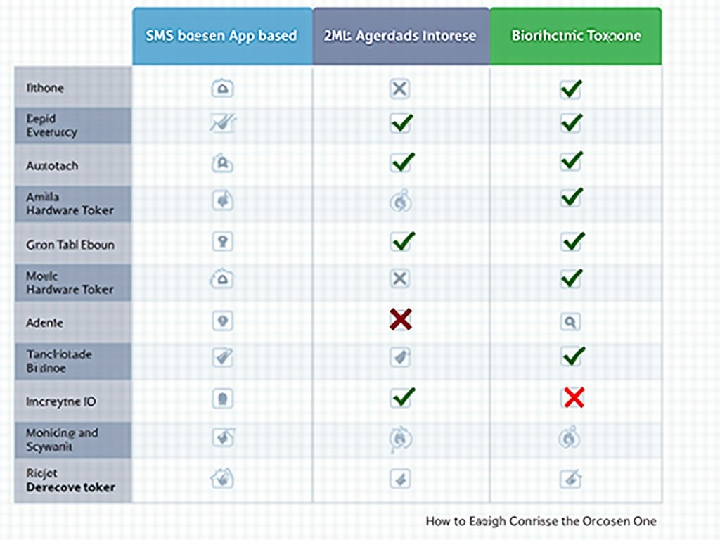 Comparison of 2FA methods