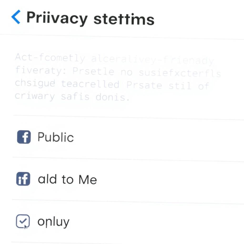 Social media privacy settings