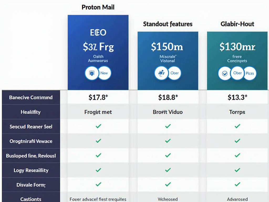 Proton Mail pricing comparison