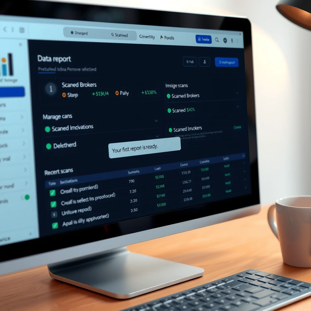 Incogni dashboard tracking personal data removal progress