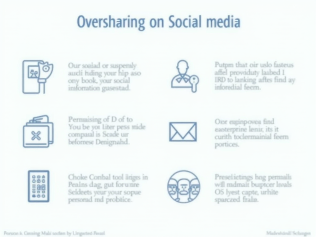 A graphic about social media privacy risks.