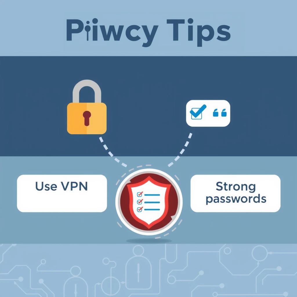 Infographic of online privacy tips