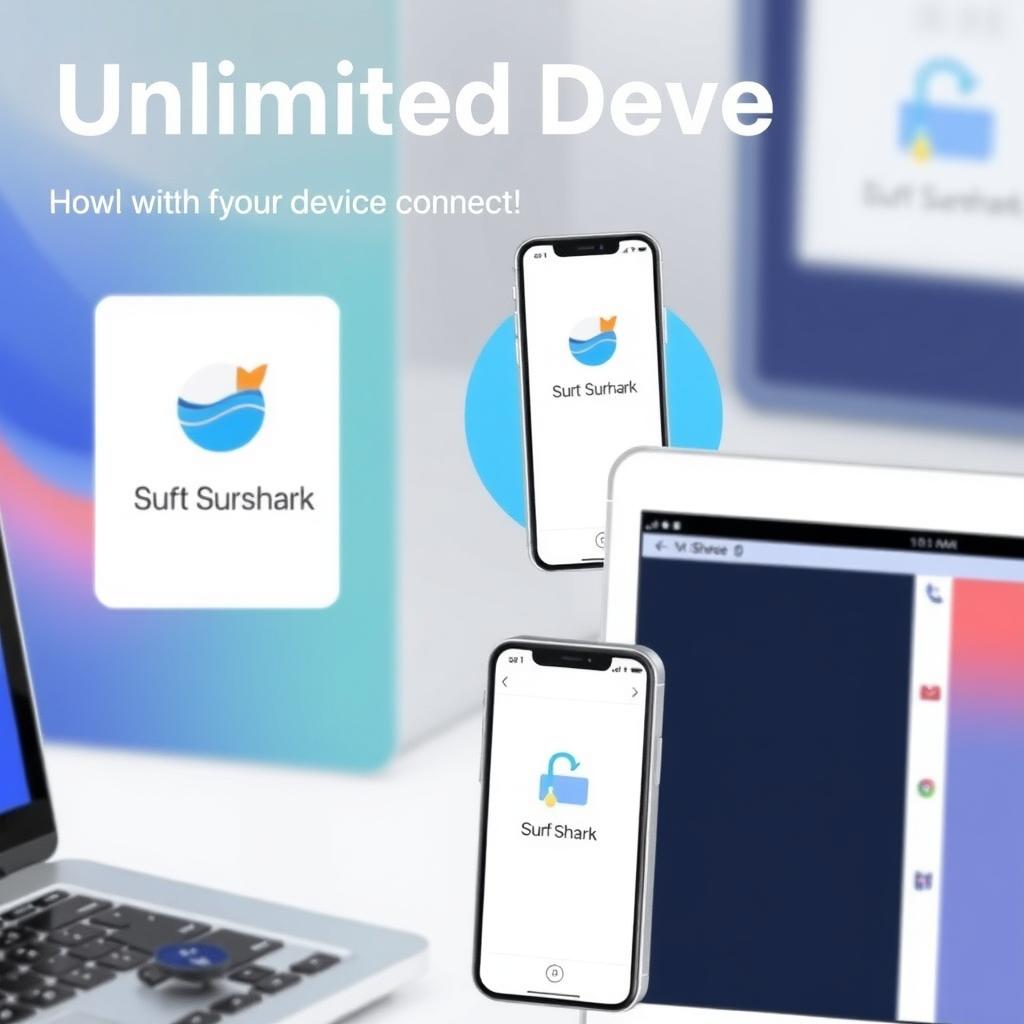 Multiple devices connected to Surfshark VPN.