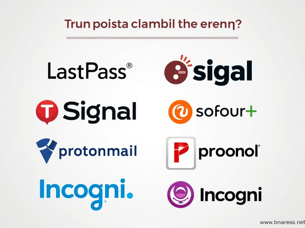 Logos of leading online privacy tools for 2024.