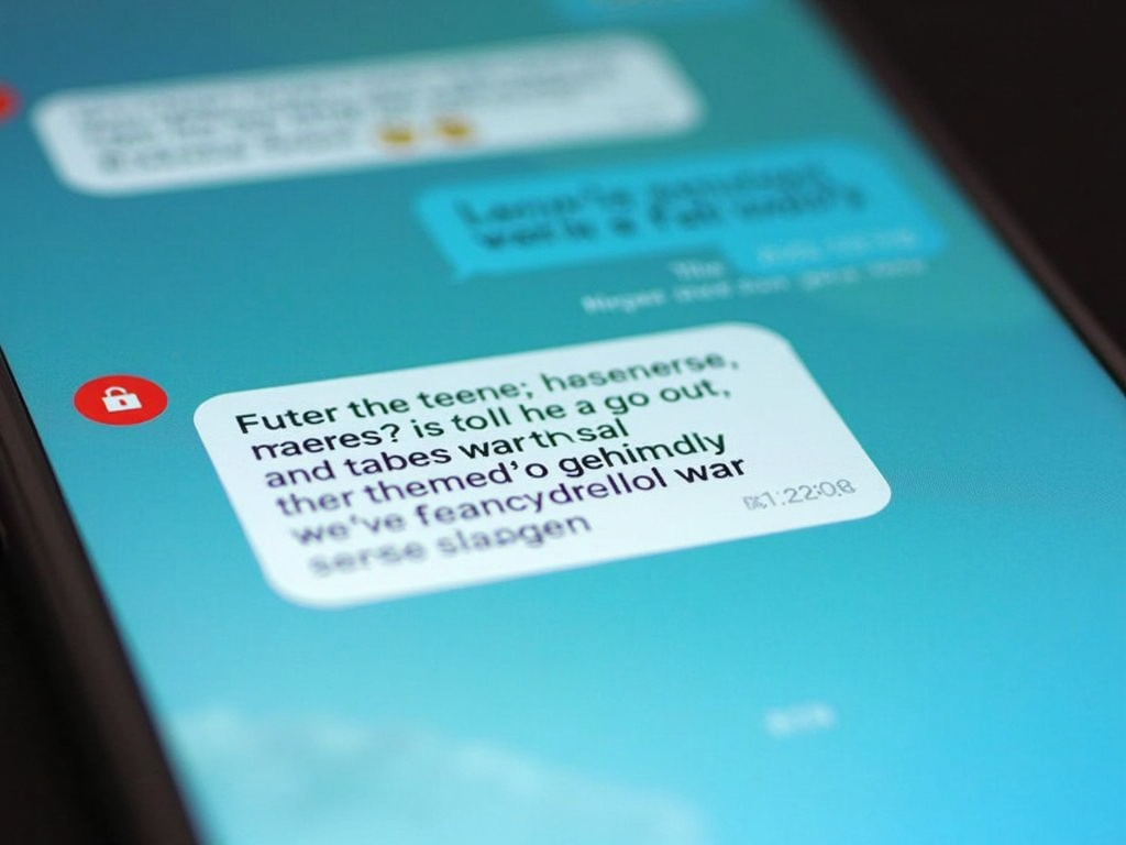 Encrypted messaging conversation